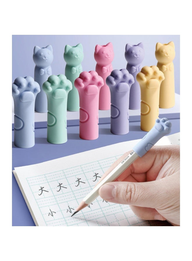 SYOSI Cute Cat Paw Pencil Caps, Eraser Tip Protectors and Extender Holders, Adorable Pencil Toppers for School, Office, and Study Supplies, Fun Decorative Accessories (Mix Colors, 30-Piece) - Image 5